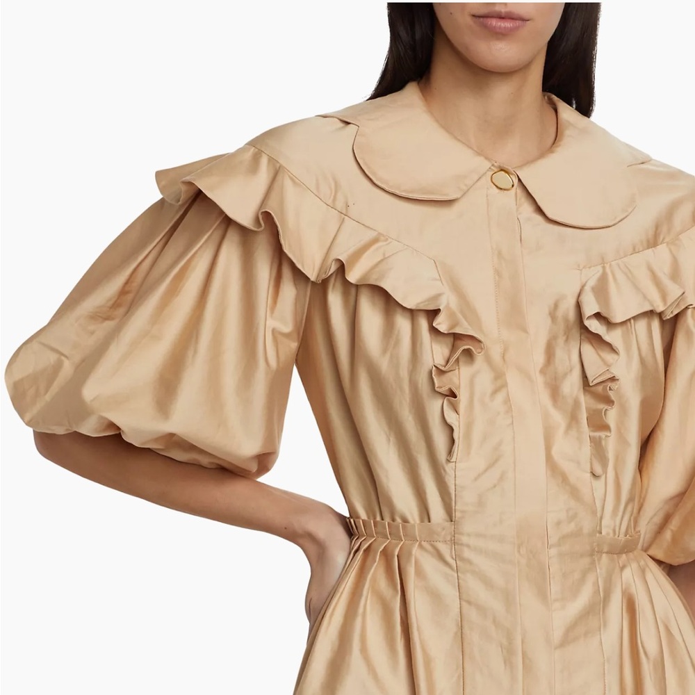Farm Rio Ruffle Puff-Sleeve Mini Dress - Picture 2 of 12